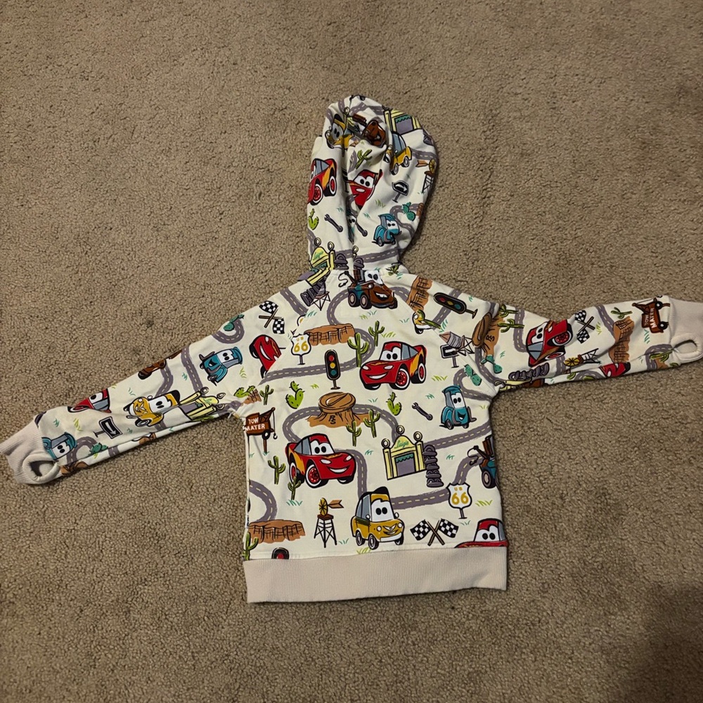 Cars 🚘 Radiator Springs Little Sleepies Hoodie - Picture 2 of 3